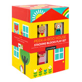 Petit Collage Dizilebilir Bloklar - Peek-a-Boo House