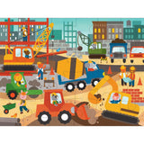 Petit Collage 24 Parçalı Yer Yapbozu - Construction Site