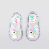 Igor S10309 Tobby Gloss Unicornio Çocuk Sandalet | Transparente Glitter