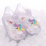 Igor S10309 Tobby Gloss Unicornio Çocuk Sandalet | Transparente Glitter