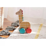Petit Collage Ahşap Çek Çek Oyuncak - Giraffe