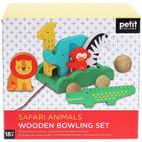 Petit Collage Ahşap Bowling - Safari Animals