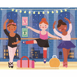 Petit Collage Taşınabilir Çantalı Çift Taraflı Yapboz - Ballerinas