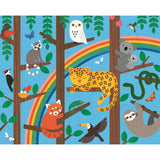 Petit Collage Taşınabilir Çantalı Çift Taraflı Yapboz - Animal Menagerie