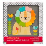 Petit Collage Büyük Parçalı Ahşap Yapboz- Little Lion