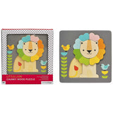 Petit Collage Büyük Parçalı Ahşap Yapboz- Little Lion
