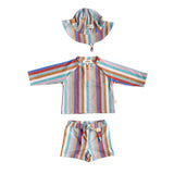 Miela Kids Uzun Kollu Mayo Seti | Candy Stripes