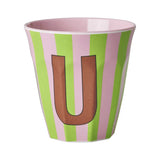 Riceteria Melamin Orta Boy Harf Bardak U | Pink