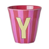 Riceteria Melamin Orta Boy Harf Bardak Y | Pink
