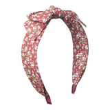 Mimi & Lula Floral Edie Bow Alice Taç - Burgundy
