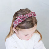 Mimi & Lula Floral Edie Bow Alice Taç - Burgundy
