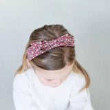 Mimi & Lula Floral Edie Bow Alice Taç - Burgundy