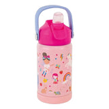 Floss & Rock Paslanmaz Çelik Pipetli Suluk | Rainbow Fairy