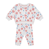 Antebies Sweatshirt ve Tayt Set | Suluboya Çiçek