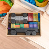 Connetix Rainbow Transport Set - 50 Parça