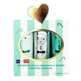 Inuwet Xmas Heart 3'lü Dudak Nemlendiricisi - Elma & Hindistancevizi & Cupcake