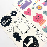 Ooly Mini Tattoo Palooza Geçici Dövme Seti - Pawsitive Cats