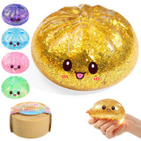Squishy Rainbow Mystery Glitter Bun Dumpling Sürpriz Paket