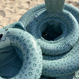 Swim Essentials Sırt Destekli Yüzme Simidi - Green Leopard