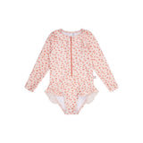 Swim Essentials Uzun Kollu Mayo - Old Pink Leopard
