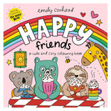 Happy Friends: A Cute and Cosy Colouring Book