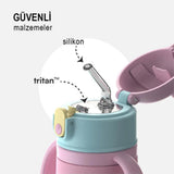 SipnJoy - SippyPals Çocuk Su Termosu 360 ml -  Mor