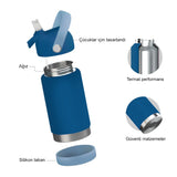 SipnJoy FlipSip Çocuk Su Termosu 360 ml | Adventure Trails
