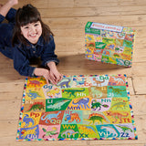 Eeboo 36 Parça Büyük Yapboz - Alphabet of Dinosaurs