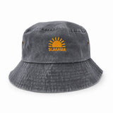 Çocuk Kanvas Summer Şapka - Gri