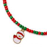 Petit Label Christmas Kolye | Red Snowman