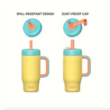 KidsnJoy | HandleHug Tumbler  550 ml | Turkuaz