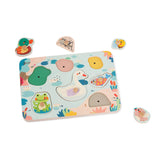 Classic World Ahşap Sesli Puzzle - Göl