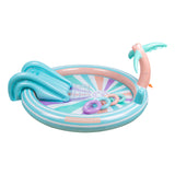 Swim Essentials Fıskiyeli ve Kaydıraklı Şişme Havuz - Rainbow