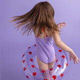 Swim Essentials Yüzme Simidi 55 cm - Lila Hearts