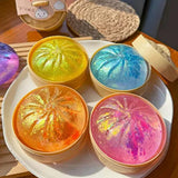 Squishy Rainbow Mystery Glitter Bun Dumpling Sürpriz Paket 16 cm