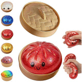Squishy Rainbow Mystery Glitter Bun Dumpling Sürpriz Paket