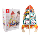 Classic World Ahşap Çoklu Aktivite Oyuncağı - Roket