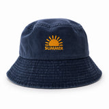 Çocuk Kanvas Summer Şapka - Lacivert