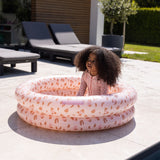 Swim Essentials Şişme Oyun ve Yüzme Havuzu 100 cm - Pink Leopard