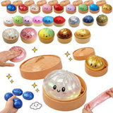 Squishy Rainbow Mystery Glitter Bun Dumpling Sürpriz Paket