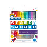 Ooly Stamp-A-Square Çift Uçlu 12’li Keçeli Kalem