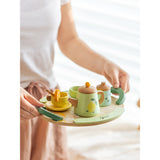 Classic World Ahşap Vintage Çay Seti