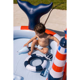 Swim Essentials Fıskiyeli ve Kaydıraklı Şişme Havuz - Red White Whale