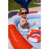 Swim Essentials Fıskiyeli ve Kaydıraklı Şişme Havuz - Red White Whale