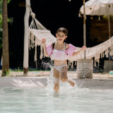 Swim Essentials Puddle Jumper Kolluklu Yüzme Yeleği - Pink Flower