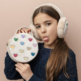 Mimi & Lula Jazzy Hearts Velvet Çanta