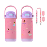 Kidsnjoy SipnJoy - SipSquad Plus Çocuk Su Termosu  | 480 ml - Ballerina Sparkle