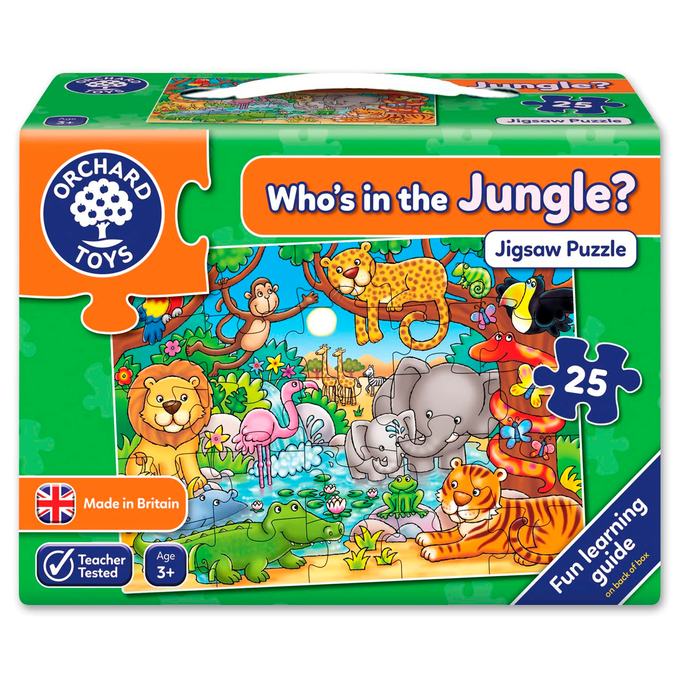 ORCHARD TOYS Orchard Toys Who's in the Jungle Yapboz +3 Yaş
