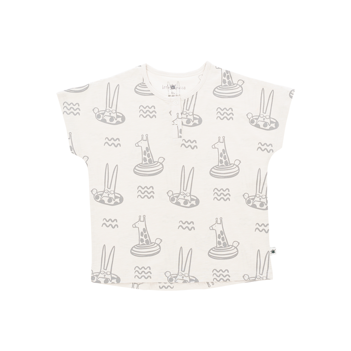 LITTLE YUCCA Little Yucca Party Tshirt | Light Grey