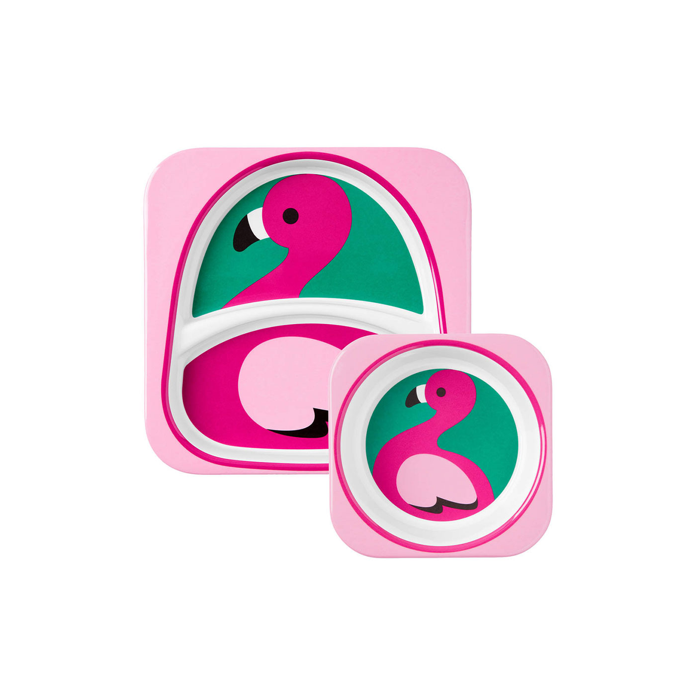SKIP HOP Skip Hop Tabak ve Kase Hediye Seti  | Flamingo